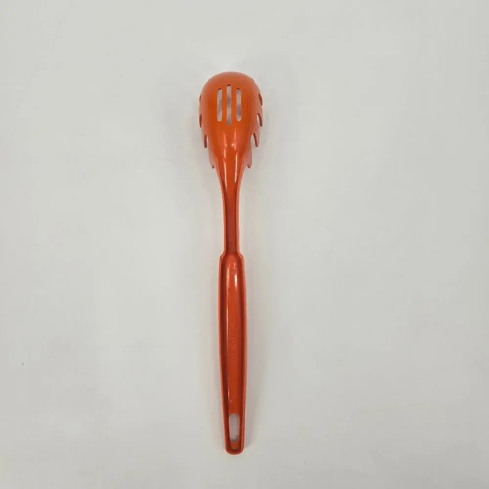 Vintage EKCO Flint Burnt Orange Pasta Server 1970s MCM Nylon Spaghetti Spoon USA